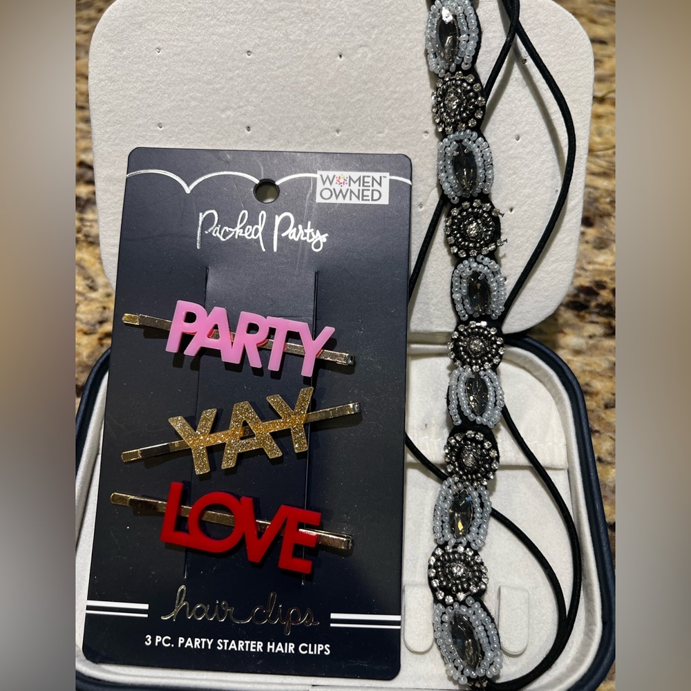 Party Hair clips and Head Band, All items like NEW
